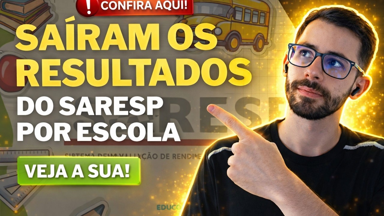 Professores do Estado SP: Saíram os Resultados do SARESP de cada escola!