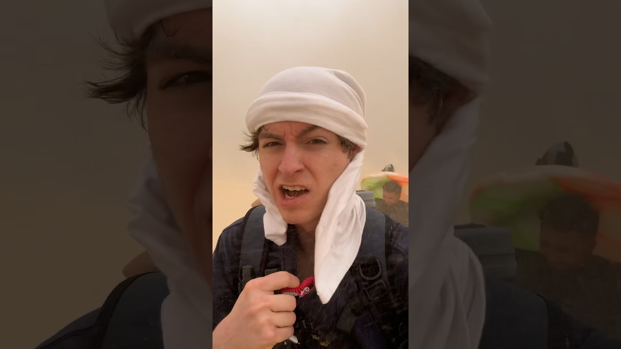 Getting caught in a dust storm