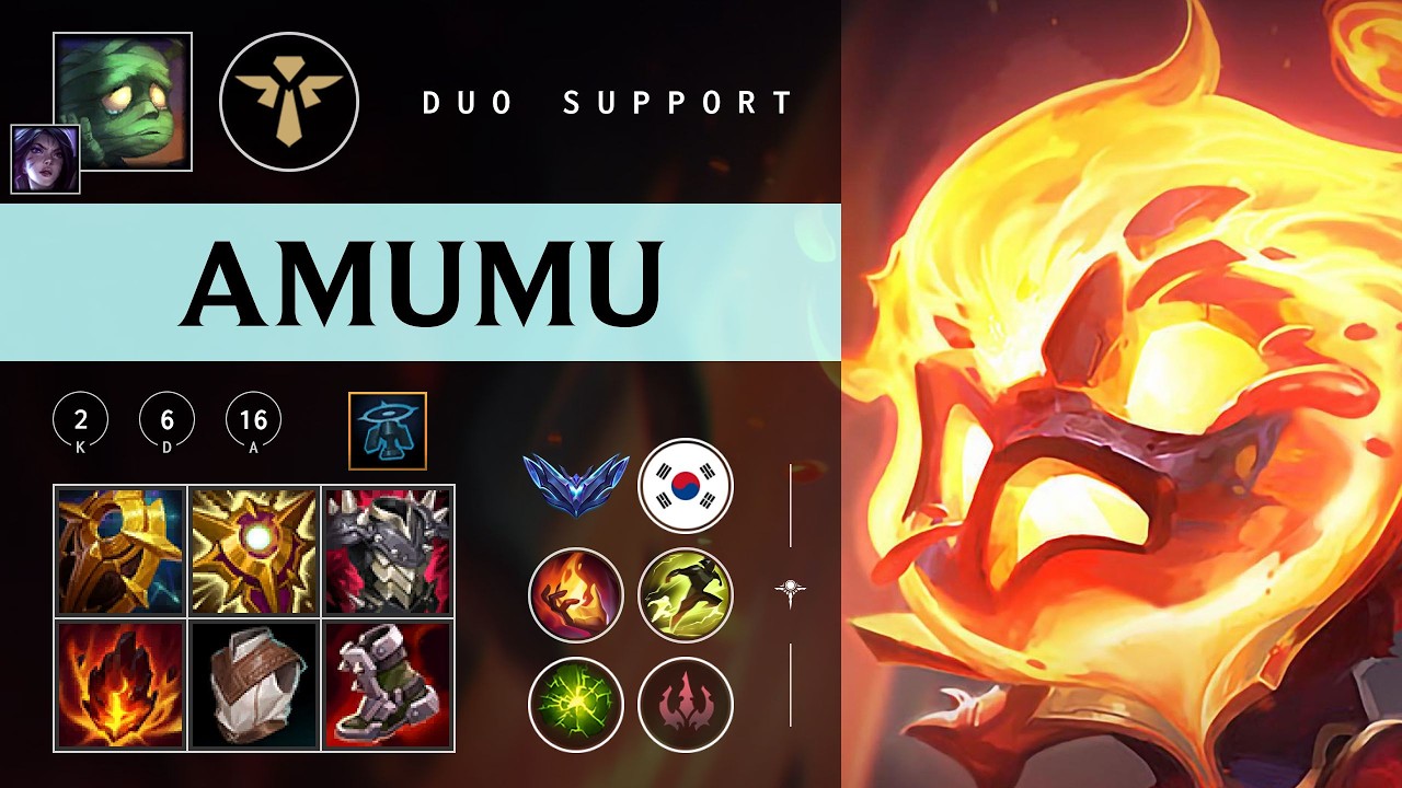 Amumu Support vs Bard - KR Diamond Patch 26.03