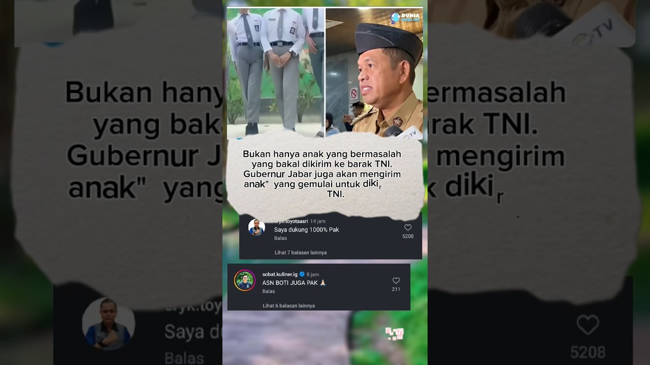 Mantab! makin setu nih! #beritaviral #beritaterbaru #beritaterkini #news #kdm #memes #shorts #fyp
