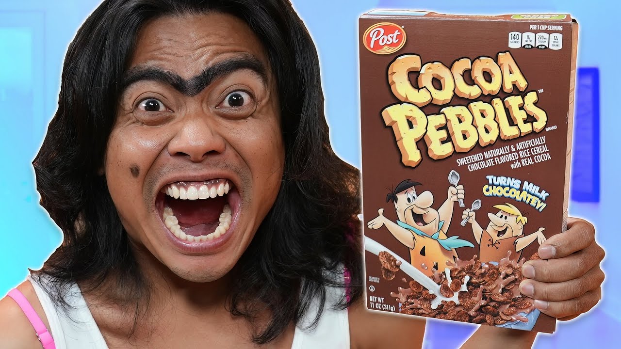 LOOK WHAT SHE DOES WITH THIS CEREAL!!!