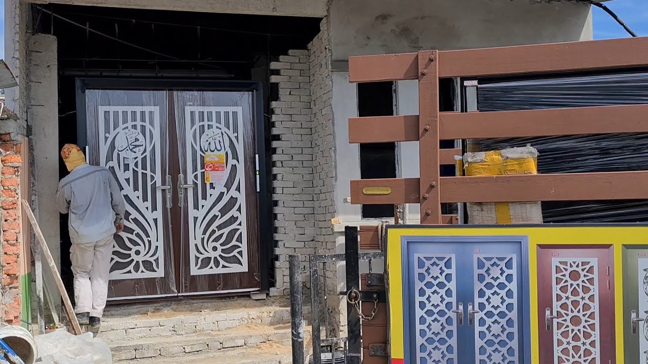 THC Security Door PREMIUM SAFETY Pintu Besi Bercorak Pemasangan di Taman Sri Nanding Hulu Langat