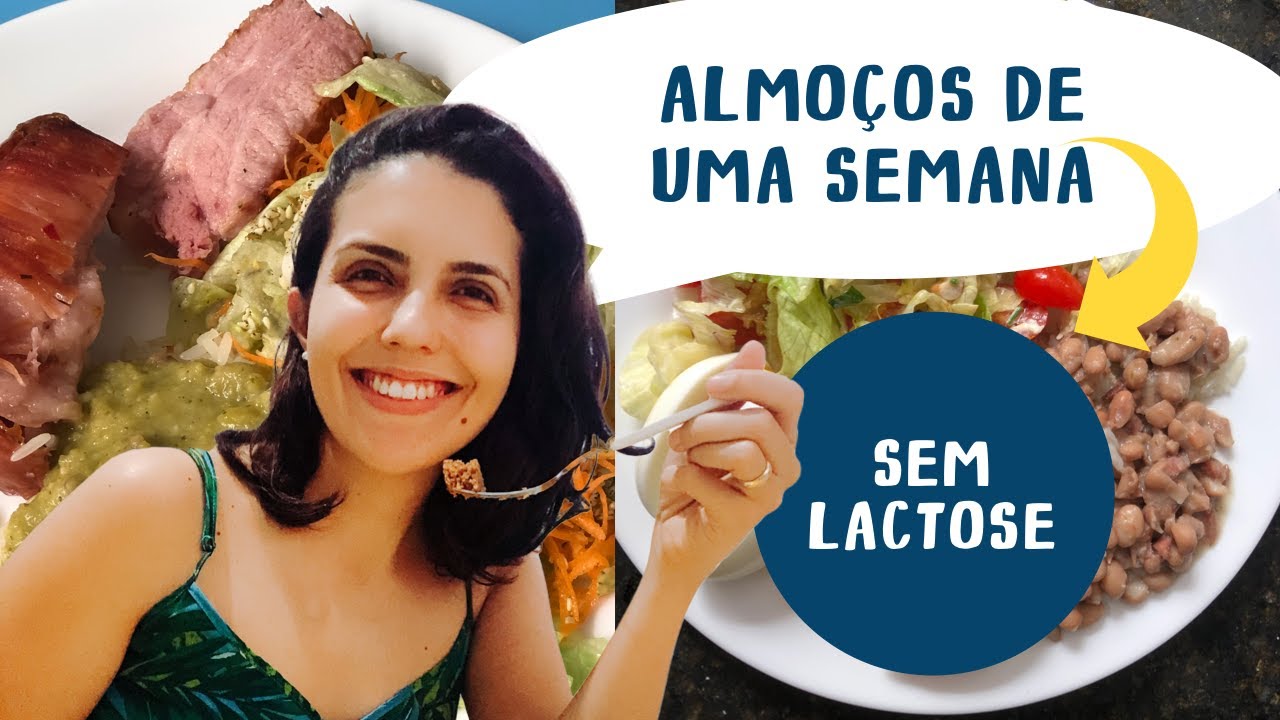 Almoço saudável e simples | O que eu como em 1 semana com intolerância à lactose