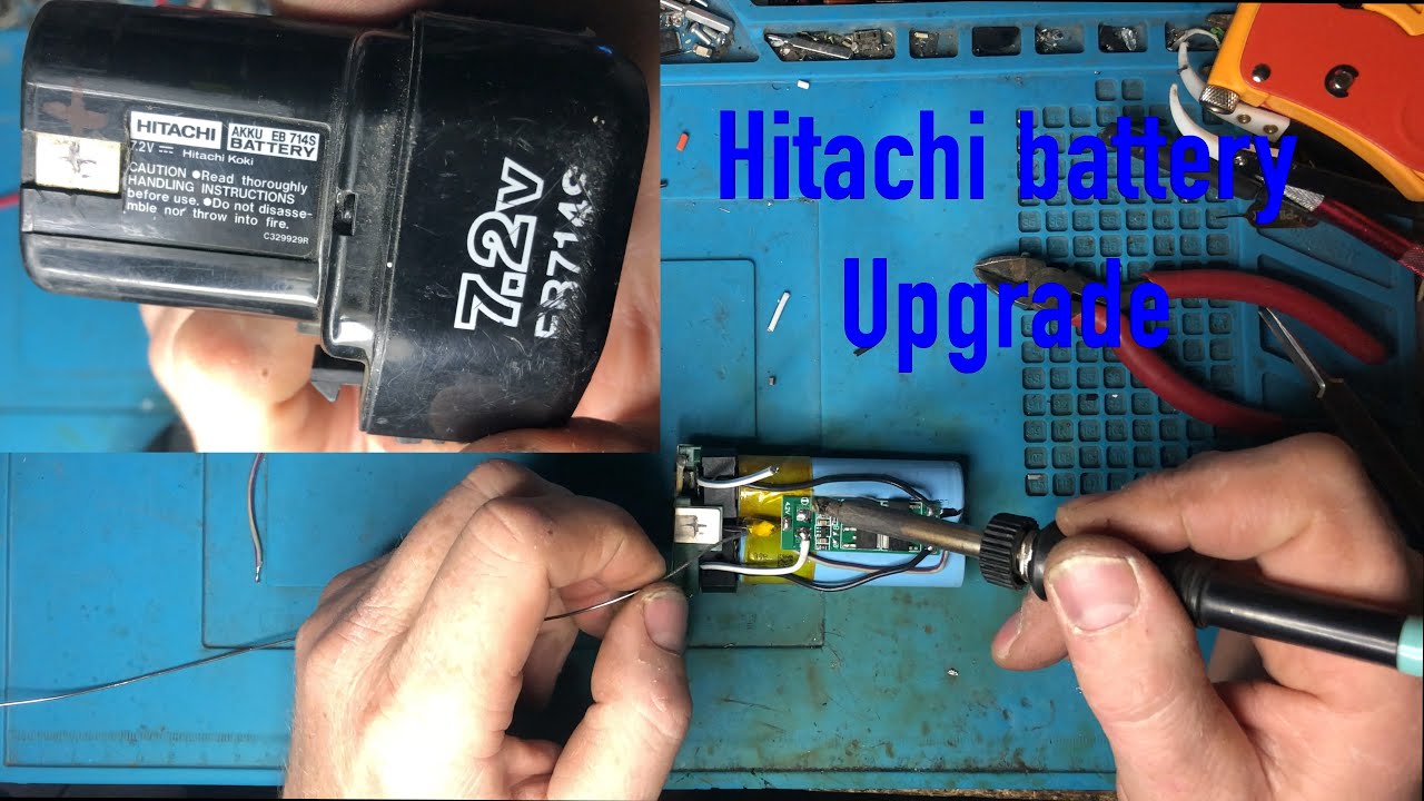Hitachi EB 714S 7 2v, battery renew