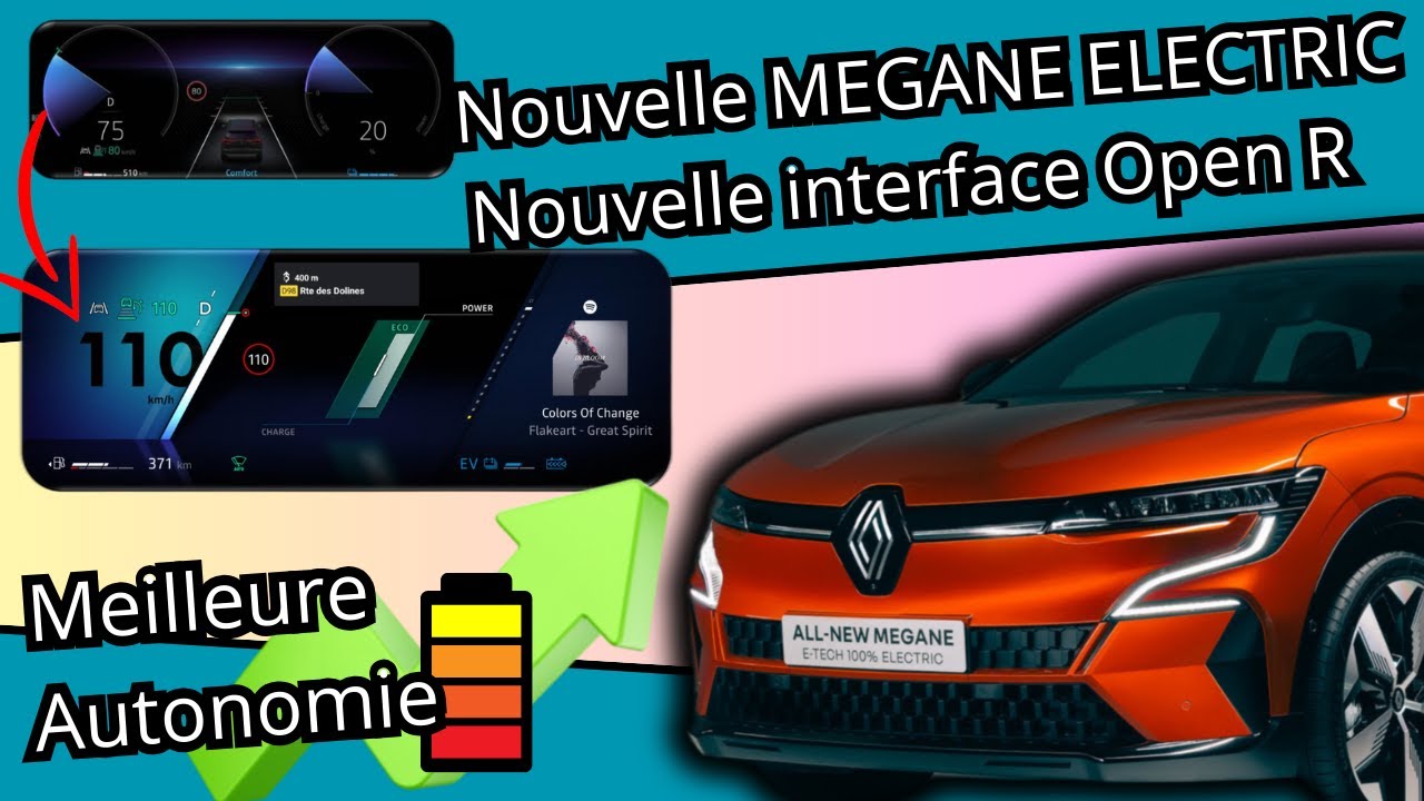 La MEGANE ELECTRIQUE muscle son jeu !!!!