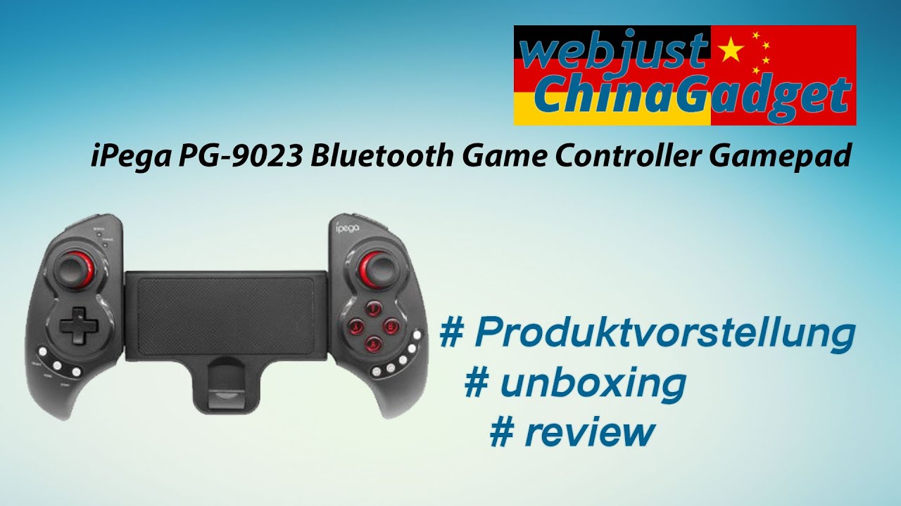 iPega PG-9023 - Bluetooth Game Controller Gamepad [ unboxing - review - german/deutsch ]