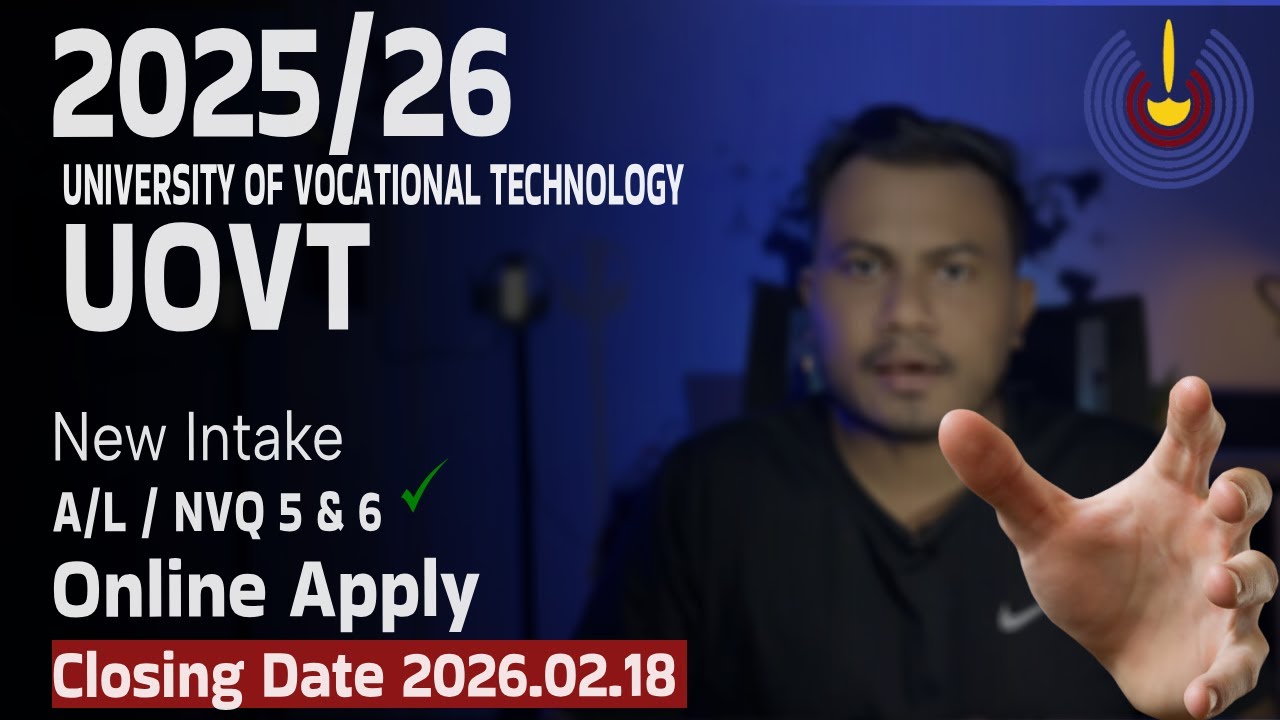 University of Vocational Technology  2025/26  intake  Online apply | UoVT