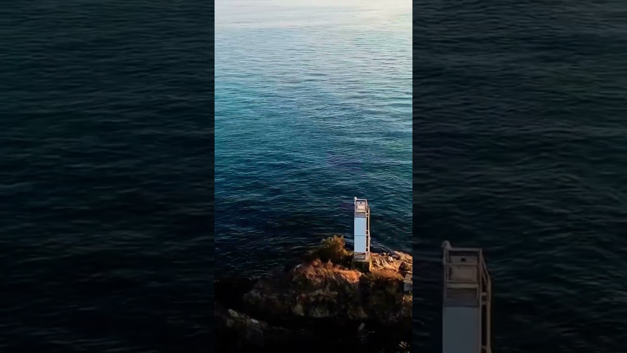 Roger Curtis Lighthouse, Bowen Island! #shorts #djimini3 #nature #arielview #travel #dronevideo