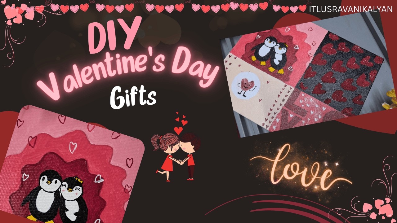 Made With Love 🥹 ❤️First Valentine’s Day After Wedding❤️ | DIY Gift🎨 #itlusravanikalyan
