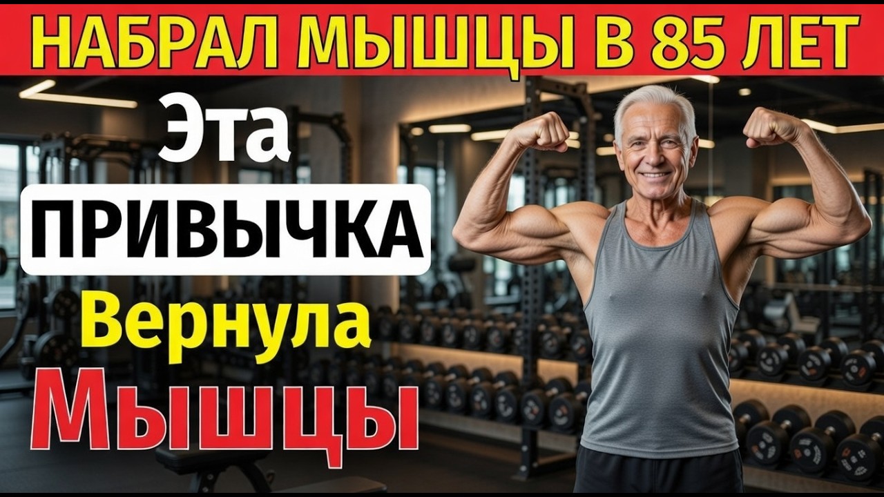 Пожилые, всего ОДНА привычка в день — и мышцы снова как в 40!