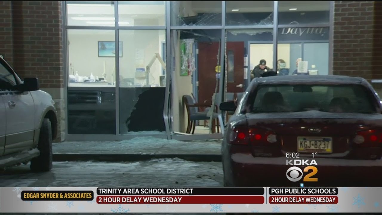 Car Crashes Through Front Entrance Of Point Breeze Building, Police Investigating