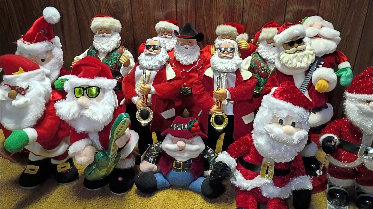 My singing dancing animated Santa collection 2025