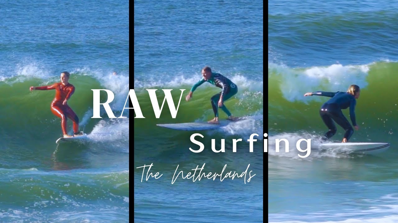 Surfing in The Netherlands | Summer Surf Session always FUN 😄 (RAW FOOTAGE)