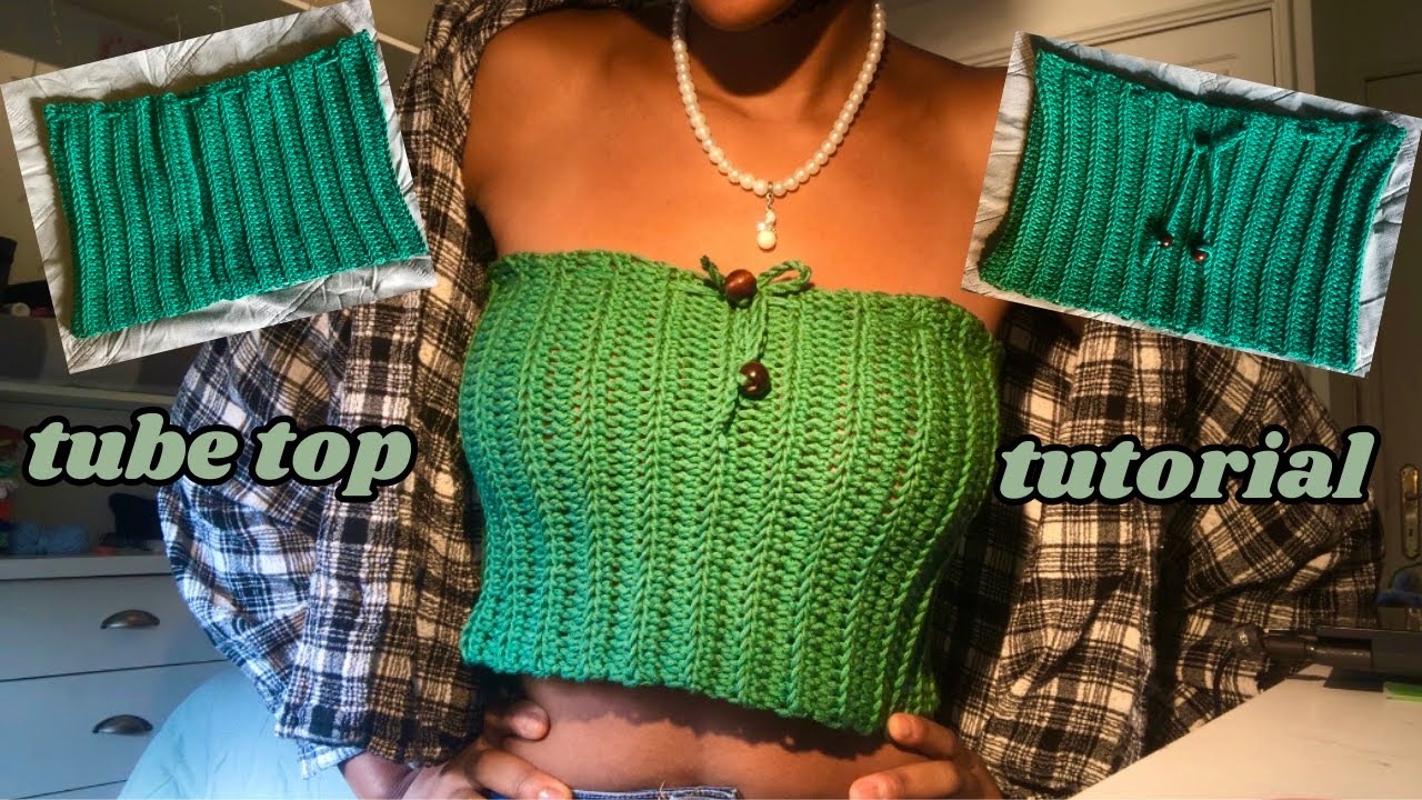 easy crochet tube top (closed back) tutorial | beginner friendly