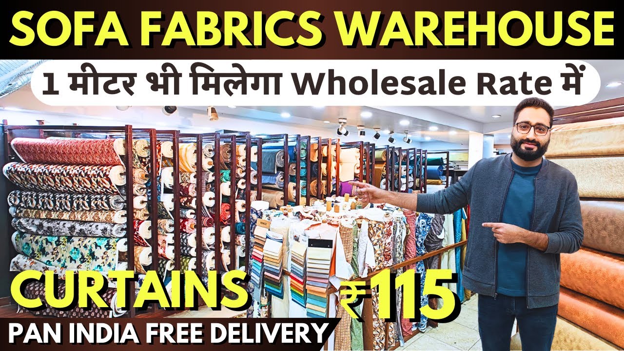 Sofa fabric & Furniture upholstery material Designer Curtains for home Sofa fabrics wholesale delhi