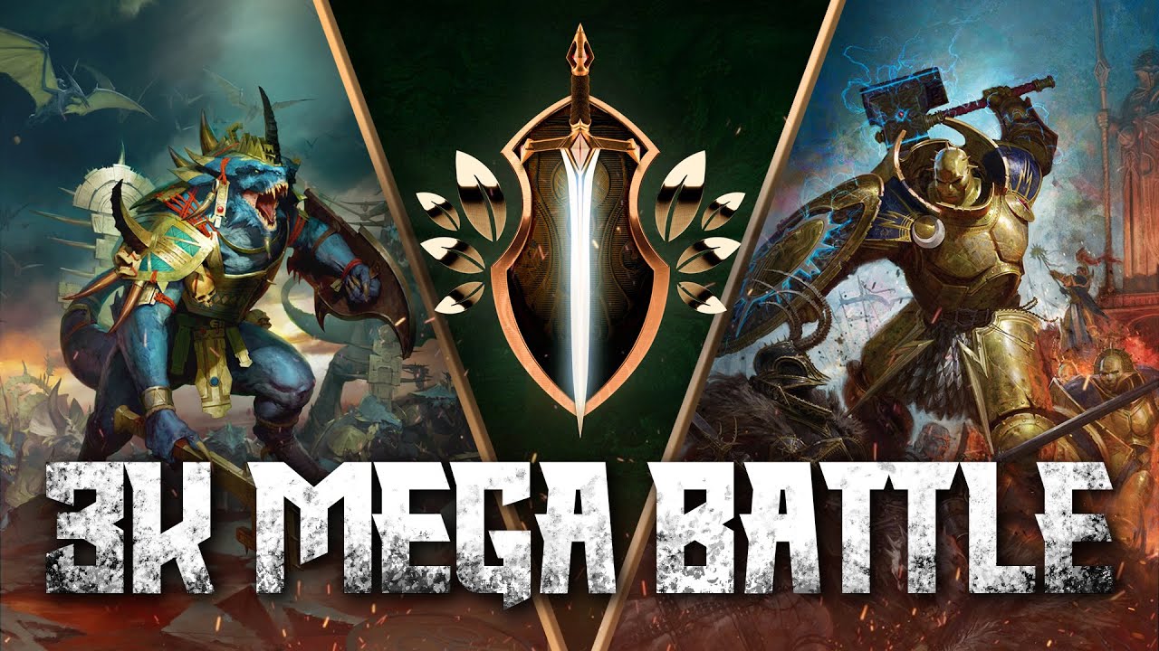 3K MEGA BATTLE | Seraphon vs Stormcast Eternals | Warhammer Age of Sigmar Battle Report