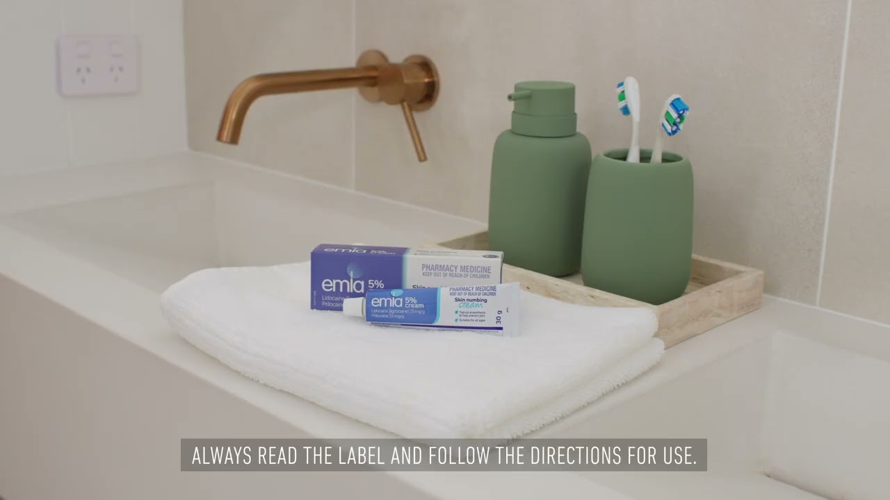 How to apply Emla cream on large areas