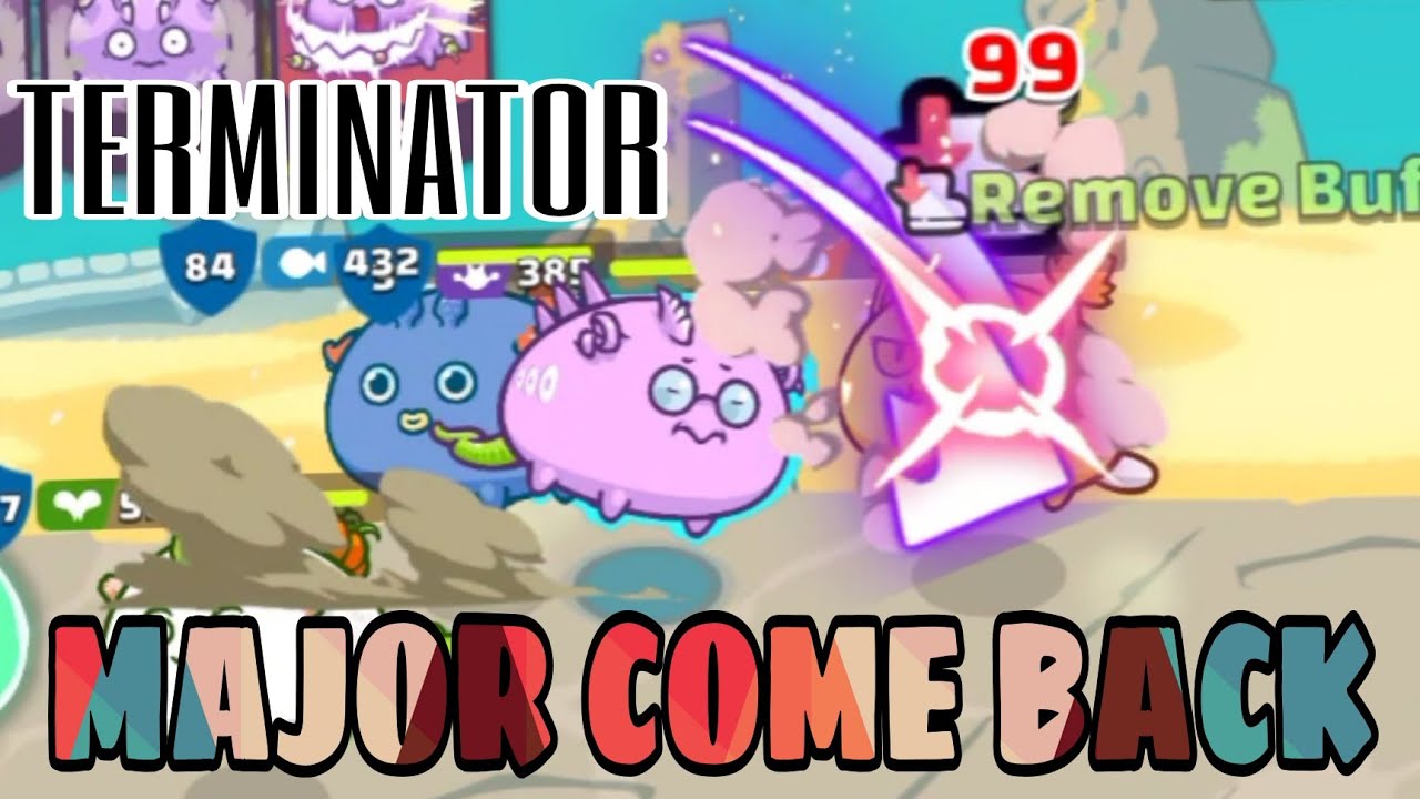The Best Axie Team Build | Axie Infinity |  How to Play in Arena Battle 1vs3 | Terminator | NFT