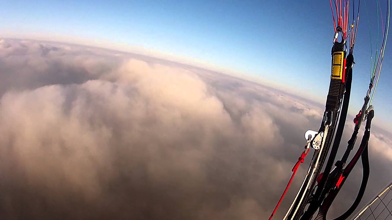 Above the clouds by paramotor