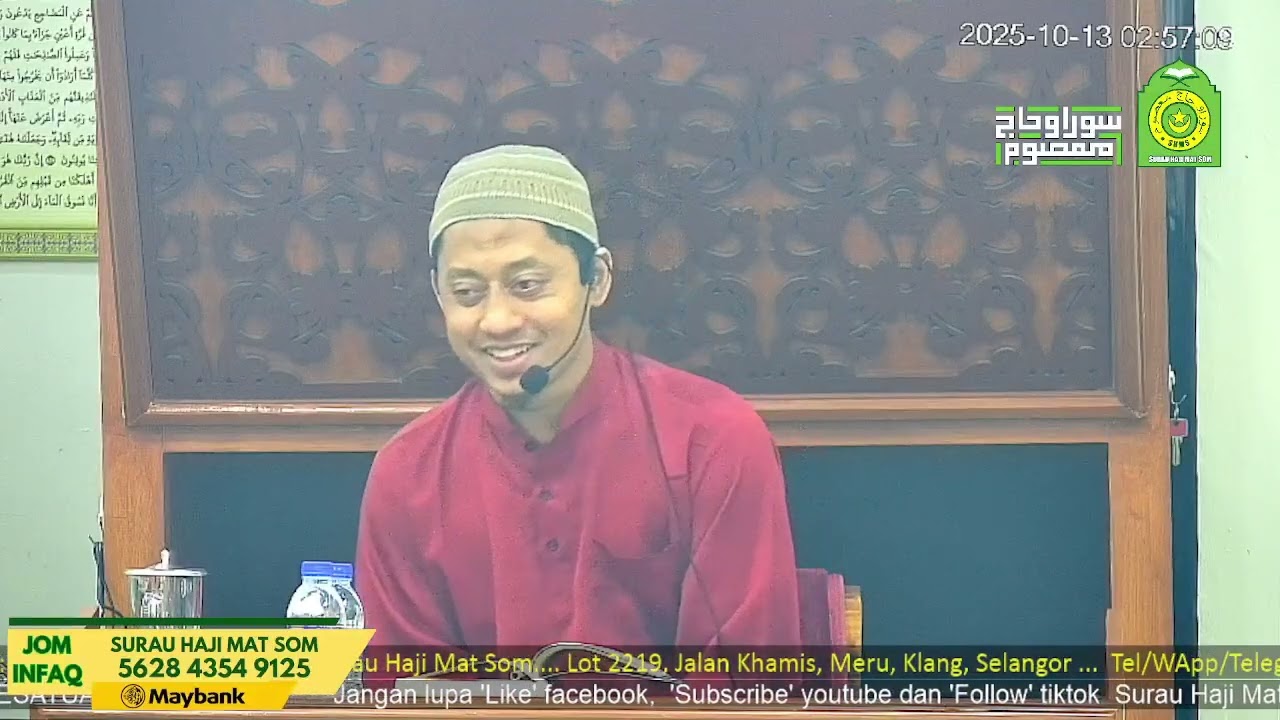 Kuliah Muslimat SHMS oleh Ustaz Dzul Khairi bin Mohd Noor