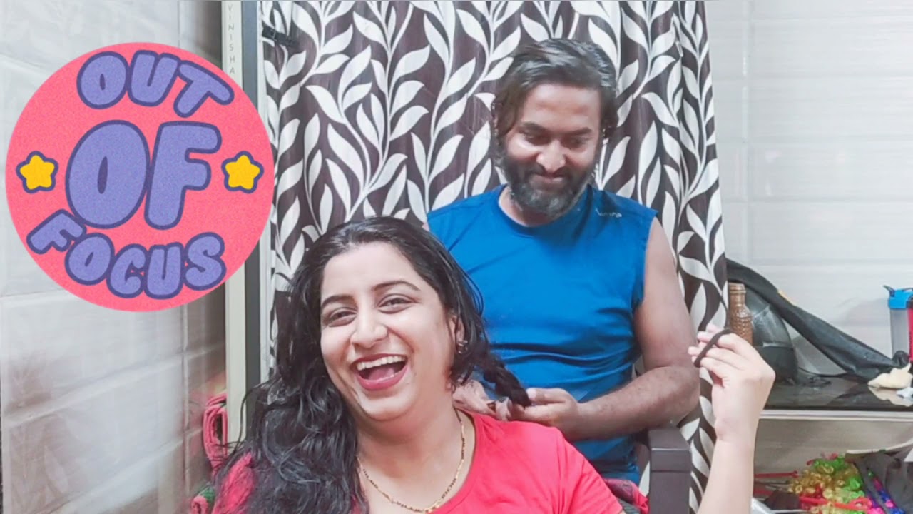 Husband doing my hair braids🤦🤦 and hair champiiii🙆🙆🙆 