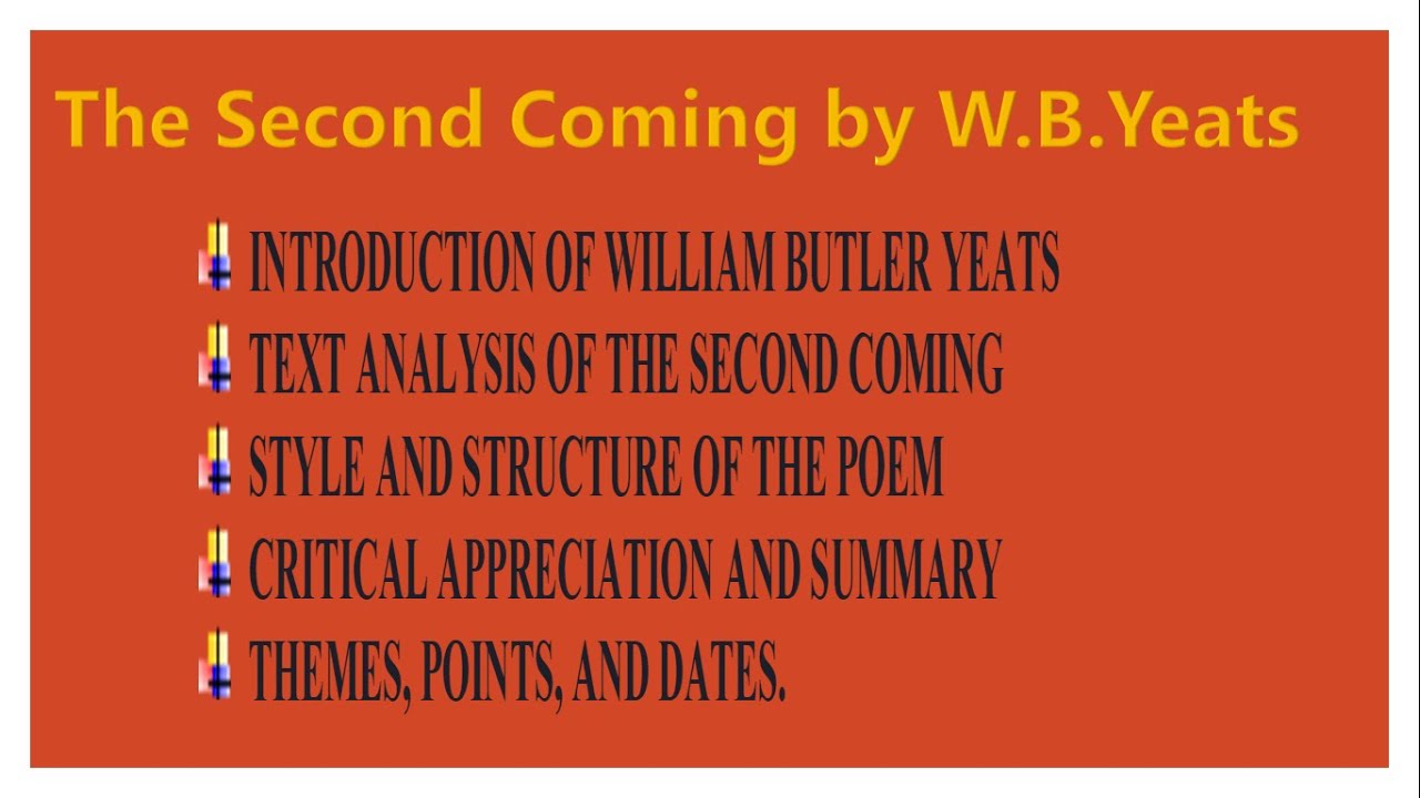 The Second Coming | Poem | By W.B.Yeats | in Urdu and Hindi |