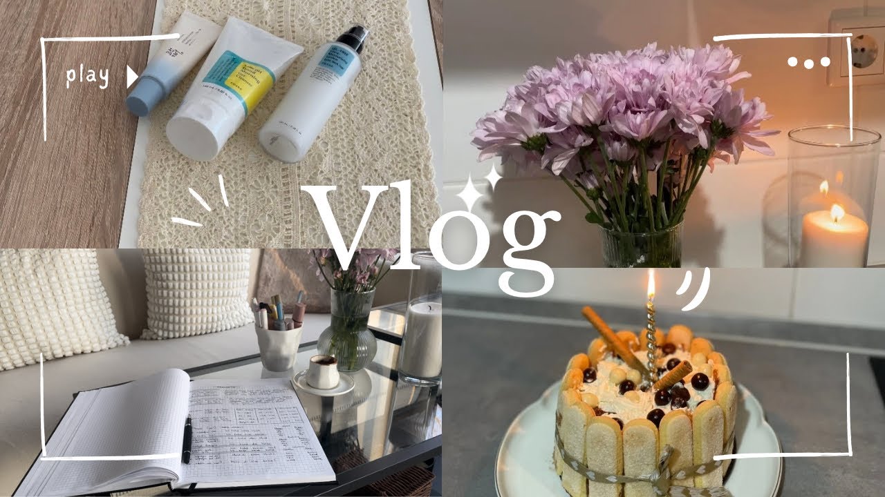 Sessiz Vlog | Benimle bir gün | Kedidili pasta | 🍰kore cilt bakımı |Temizlik🪴