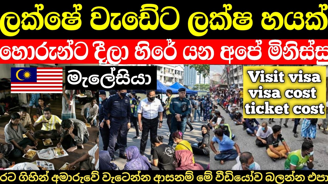 ලක්ෂේ වැඩේට හොරුන්ට ලක්ෂ 6 ක් දීලා හිරේ යන අපේ මිනිස්සු | Malaysia job vacancies