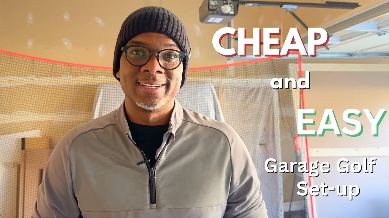 CHEAP Indoor GARAGE Golf Practice Set-up!