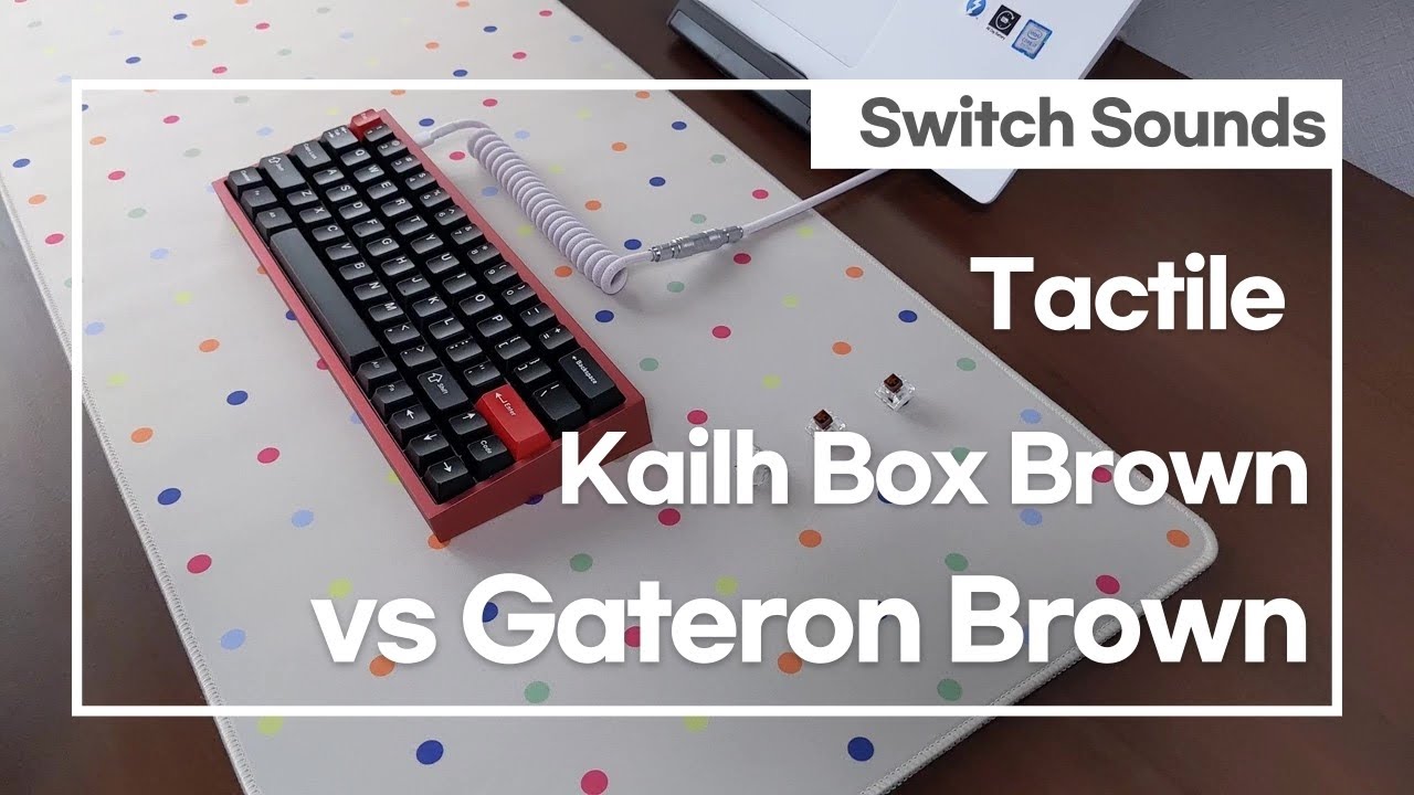 Tofu with stock Kailh Box Brown vs Gateron Brown Typing Sounds