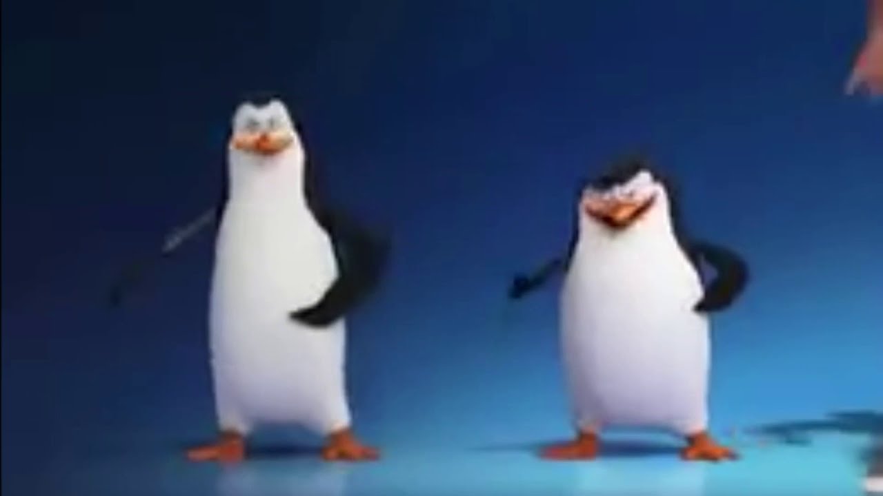 Pinguinos de madagascar bailando 