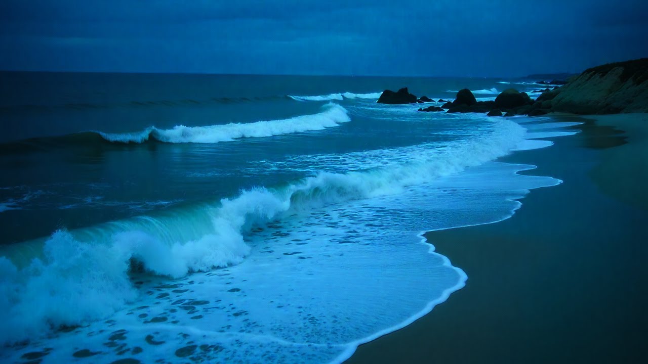 Your Mind Won’t Stop? 🌙 Night Ocean Waves to Calm You Down (LIVE)
