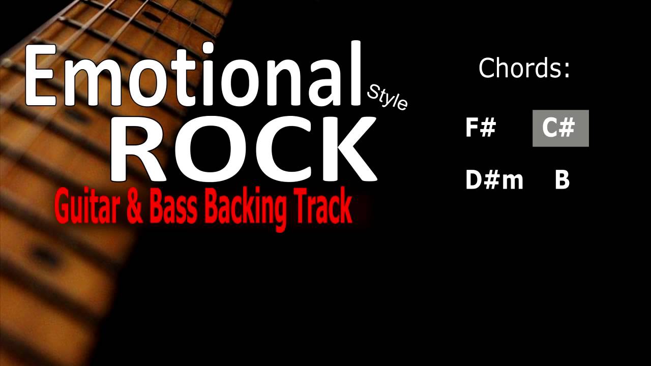 U2 Emotional Rock Guitar&Bass BackingTrack 115 Bpm