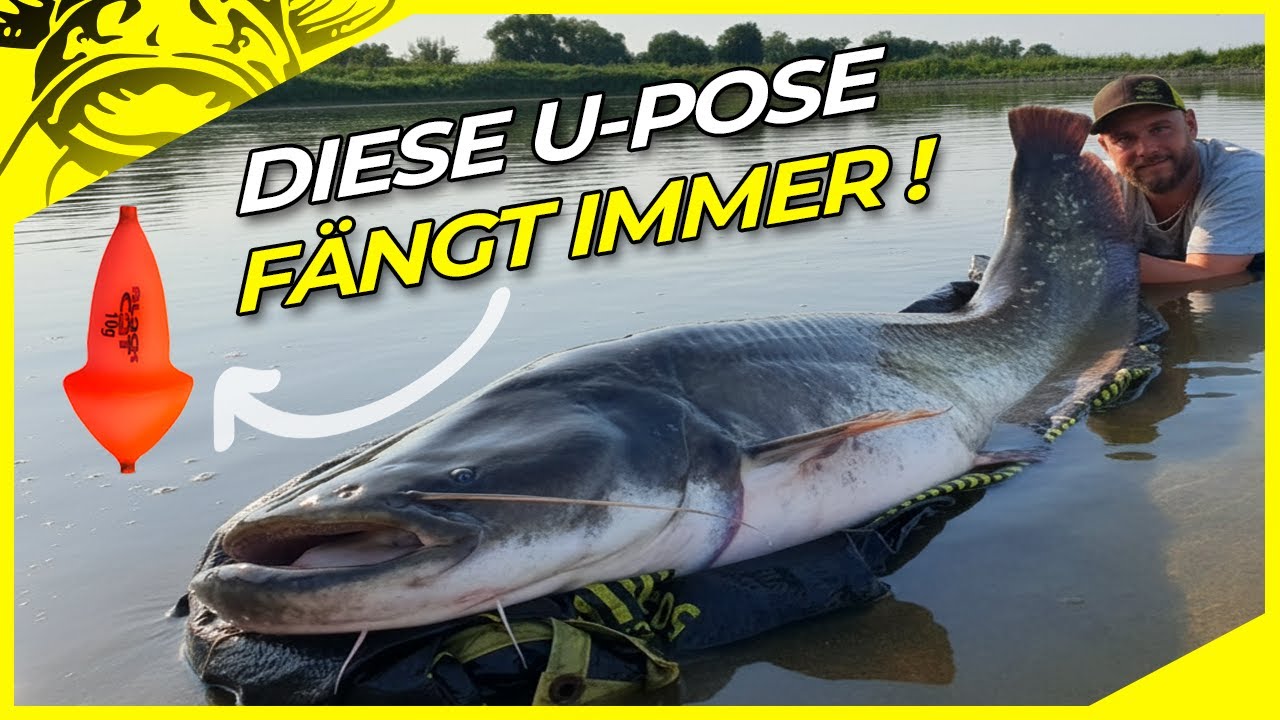 WELSE ohne ENDE | WELSANGELN an der Elbe mit Philipp | U-Pose auf Waller am Fluss