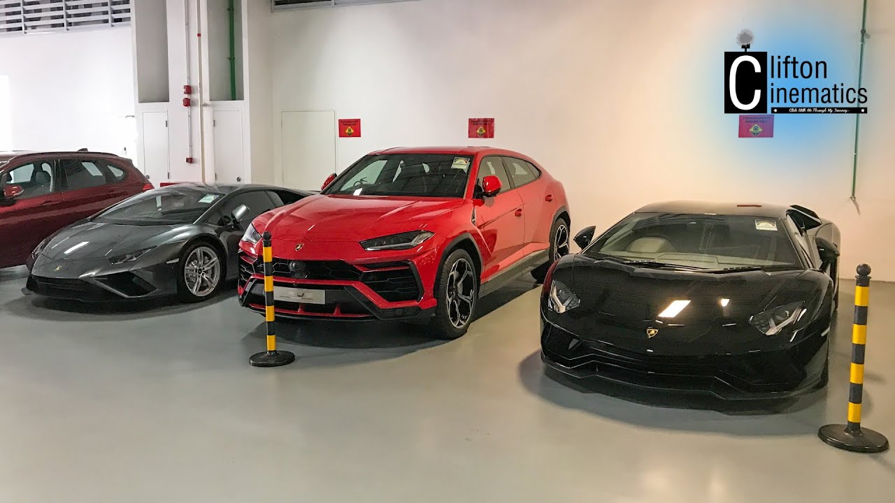 Family of Modern Day Lamborghini Range Together