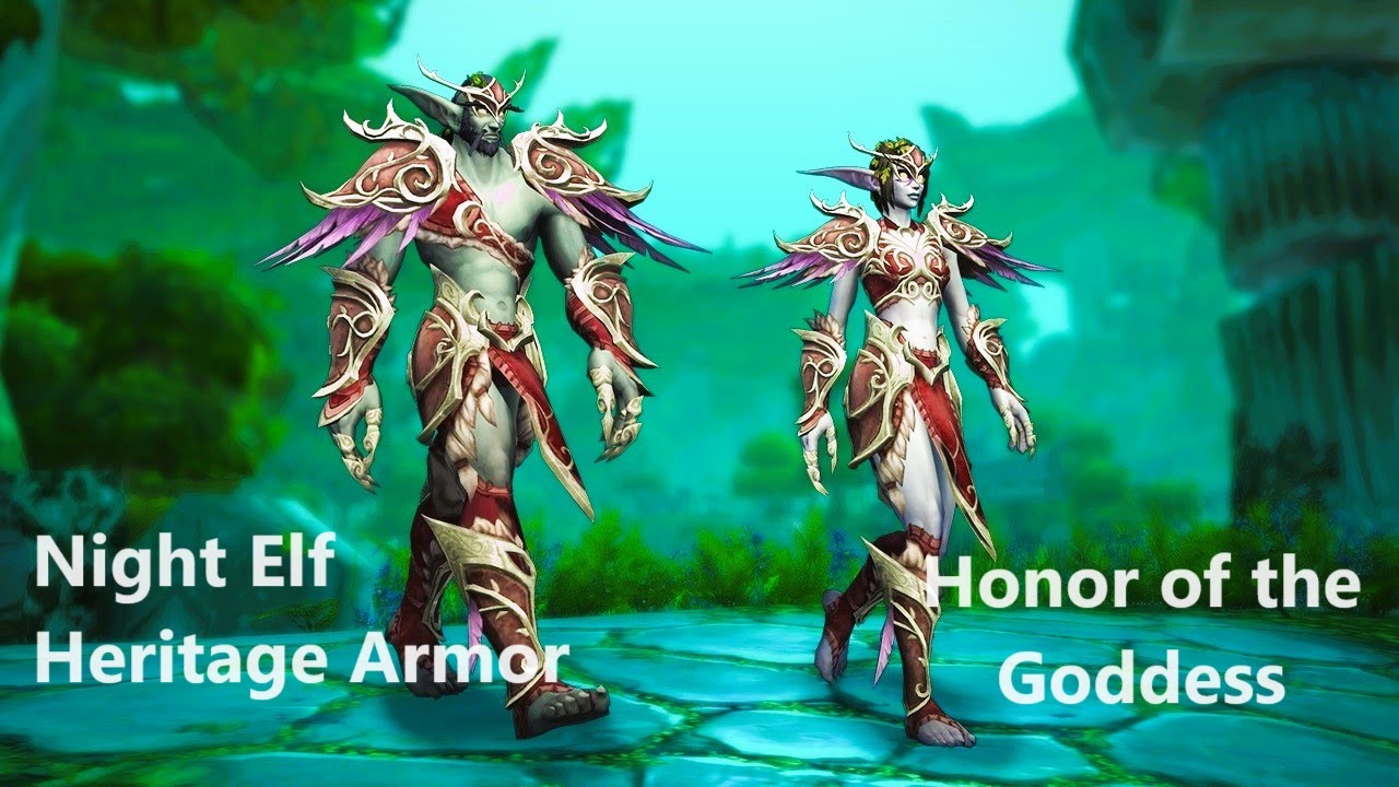 Honor of the Goddess - World of Warcraft - Night Elf Heritage Armor Quest 10.1.7