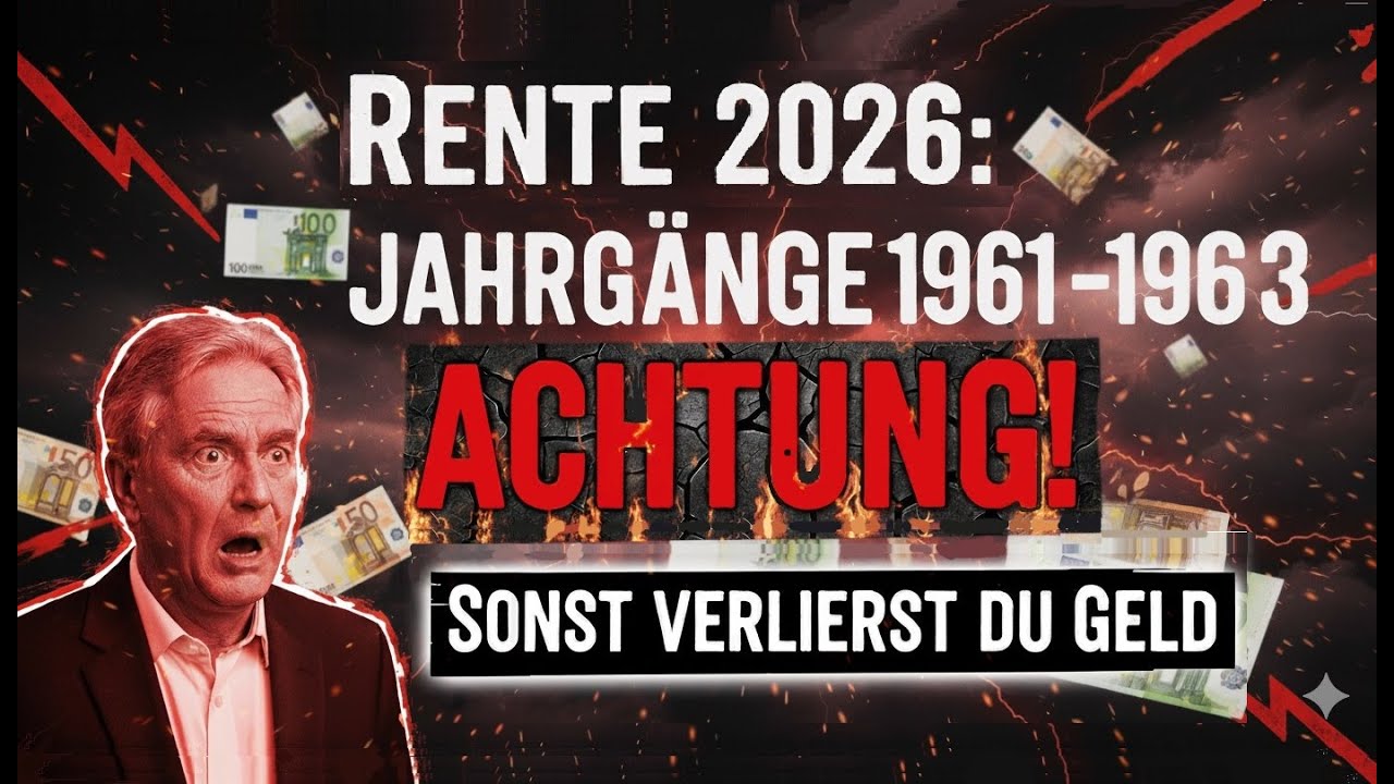 🚨 Rente ab 2026: Jahrg&auml;nge 1961&ndash;1963. Was du JETZT wissen musst, sonst verlierst du Geld!