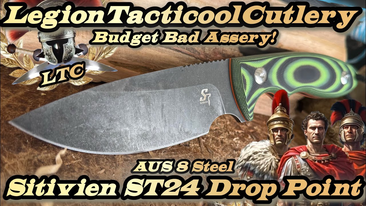 Sitivien ST24 Drop Point in AUS8 Steel