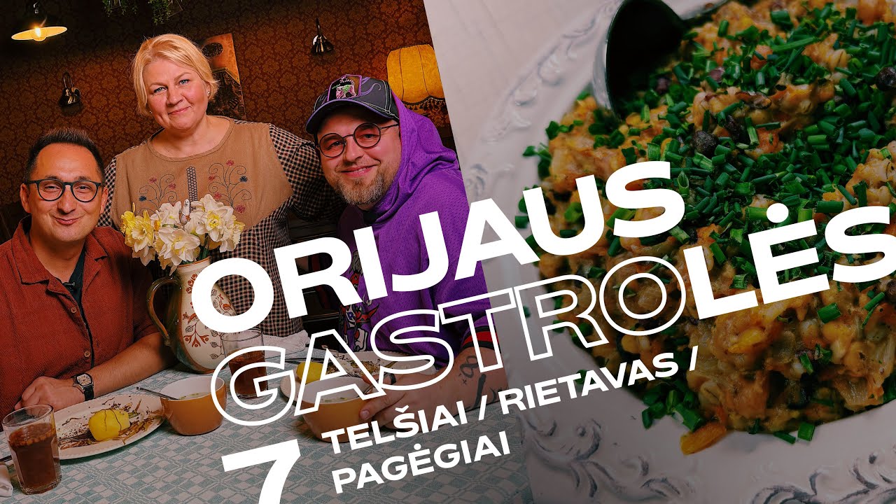 Orijaus GASTROlės Lietuvoje. 7 laida. Kaimiškas šedevras iš pupelių ir pigi, nuostabi morkų sriuba
