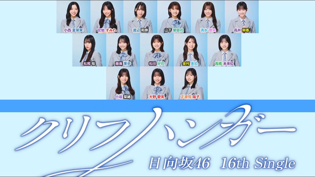 日向坂46『クリフハンガー』【歌割り／パート分け】