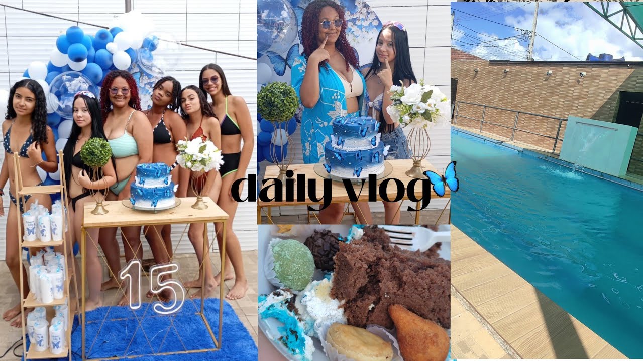 FESTA NA PISCINA!💙| ANIVERSÁRIO| GRWM| AMIGAS 💗🎉