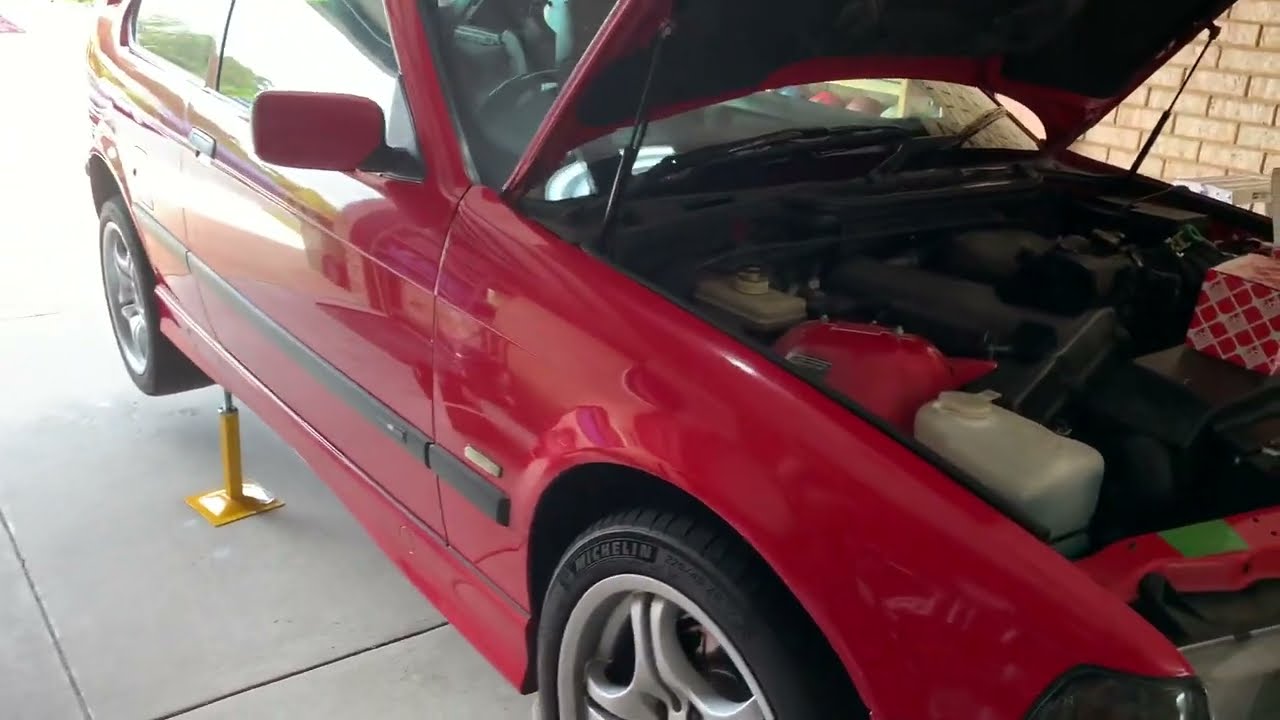 BMW E36 318ti M44 engine remove starter motor - the easy way?!
