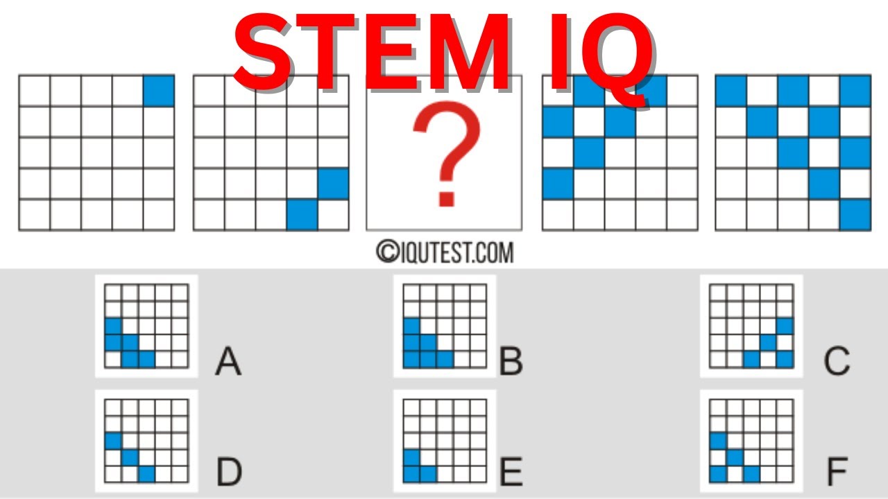 اسئلة IQ لاختبارات STEM وطريقة  الحل | كتاب امتحانات ستيم iq | اختبار الذكاء IQ لمدارس المتفوقين