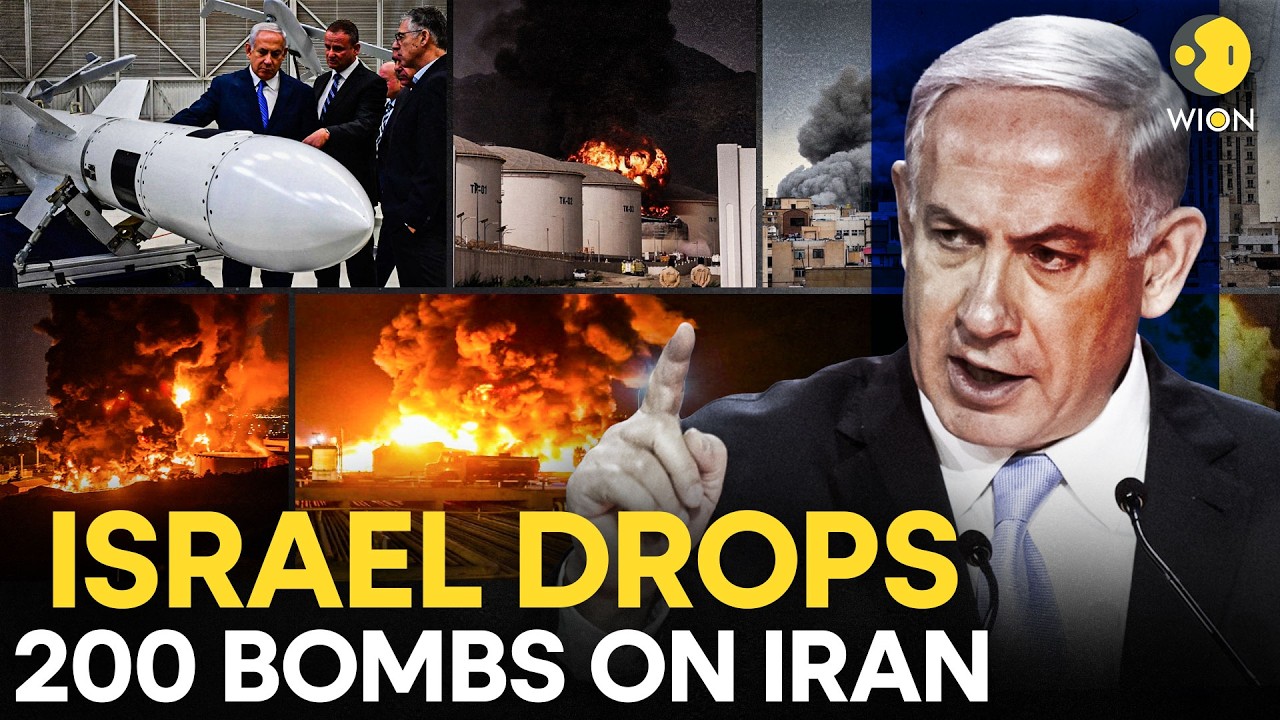 Israel-Iran War LIVE : IDF Launches Massive Strike In Iran, Jets Strike Target With 200 Bombs | WION