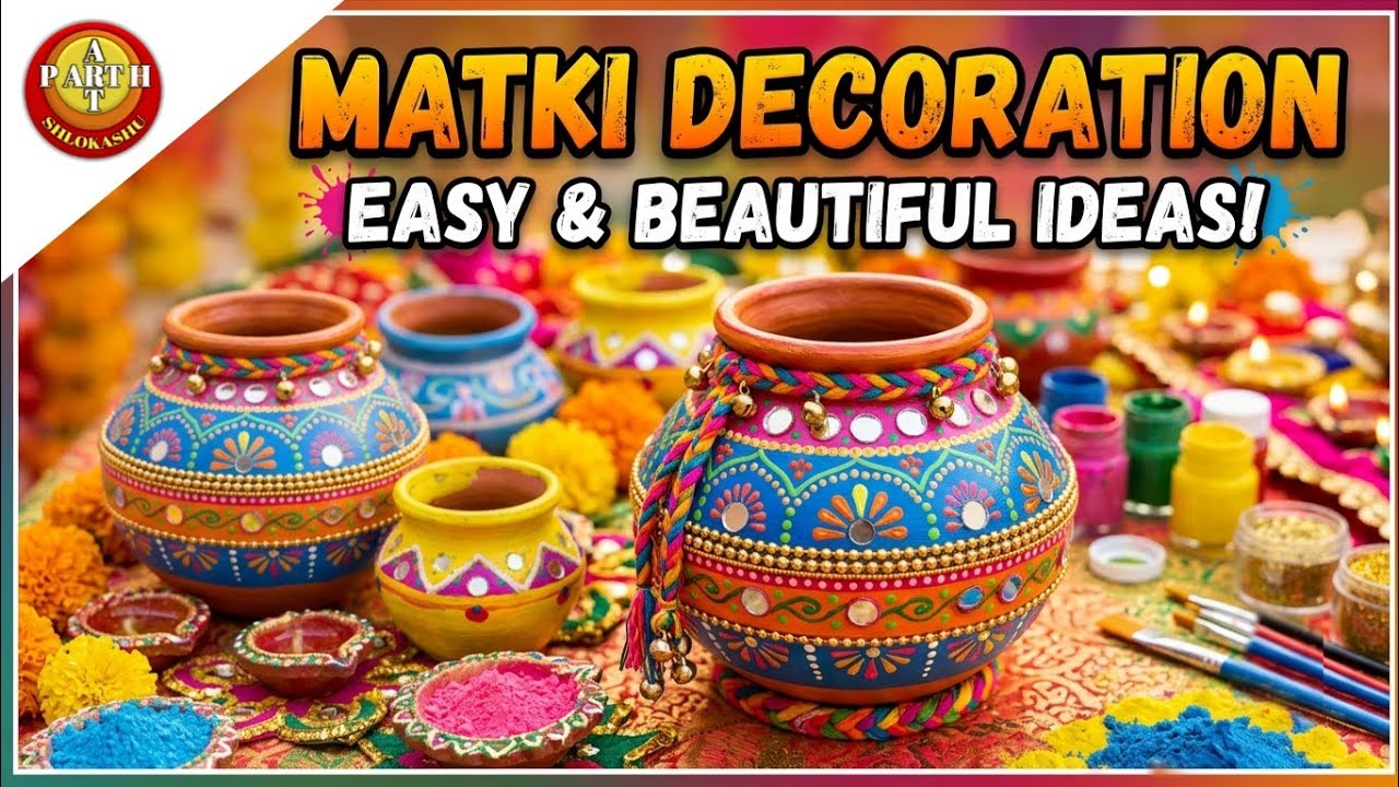 Matki Decorations with colours | matki #matki #matkidecorations