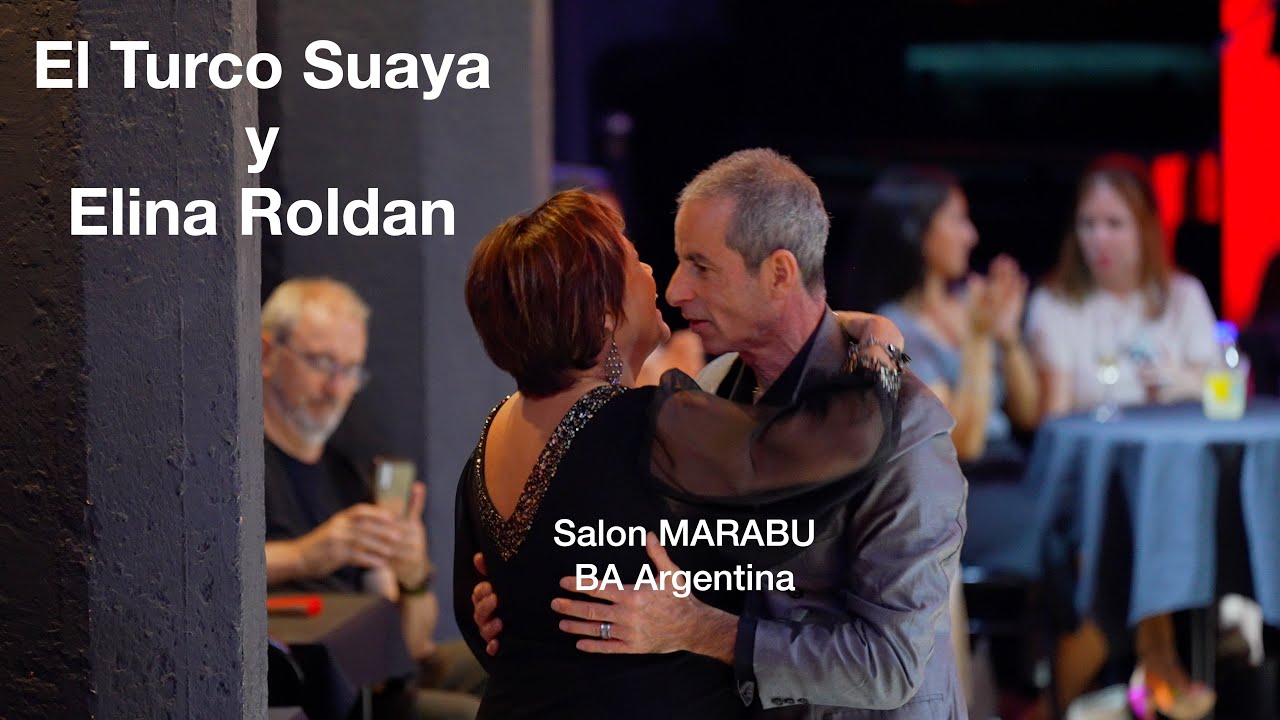 El Turco Suaya y Elina Roldán: Tango en Ladelcentro Milonga, Salón Marabú de BA