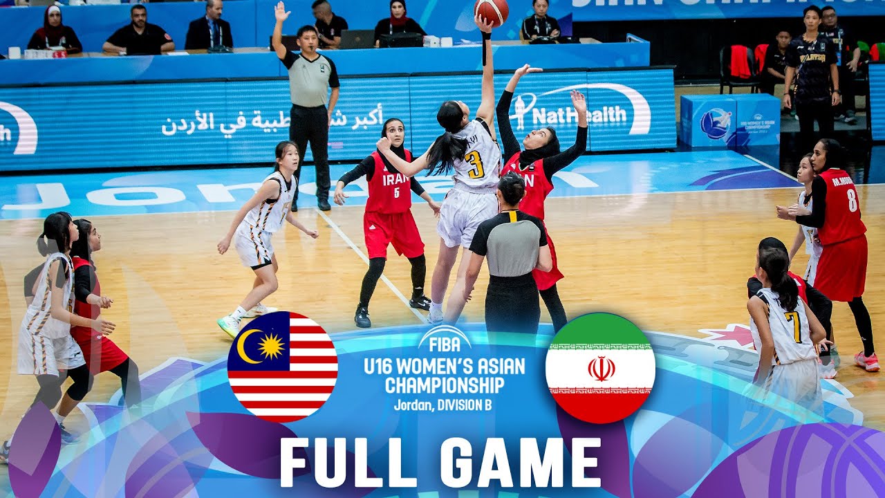Malaysia v Iran | Full Basketball Game | FIBA U16 Women's Asian Championship 2023 - Division B