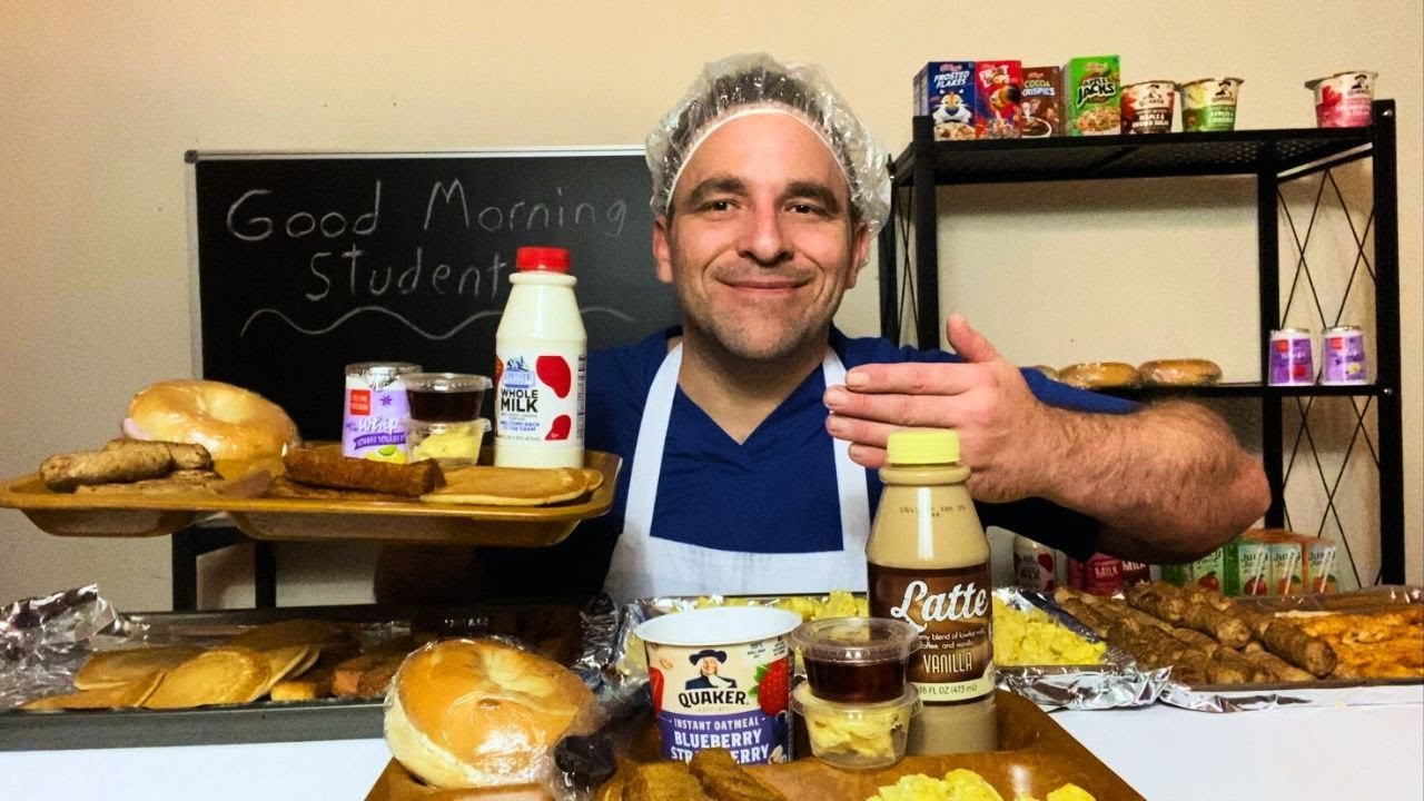 Breakfast At The School Cafeteria 🥞(ASMR Role Play)