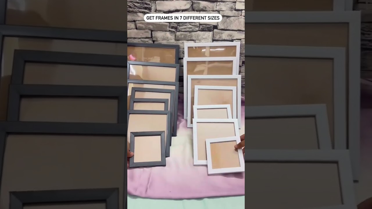 Get frames in 7 different size ❤️