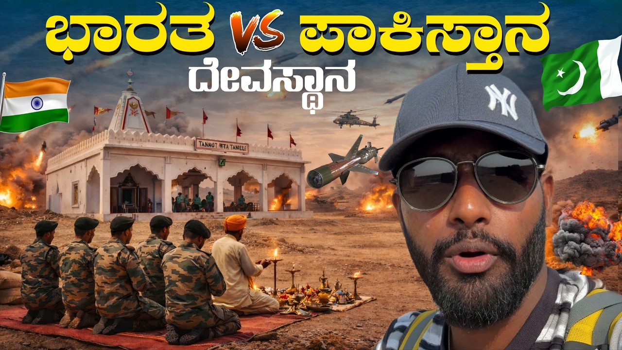 ಪಾಕಿಸ್ತಾನ ಬಾಂಬ್ ಬೀಳಲಿಲ್ಲ ಅನ್ನೋ ದೇವಾಲಯ! 🙏 | Tanot Mata Temple Vlog